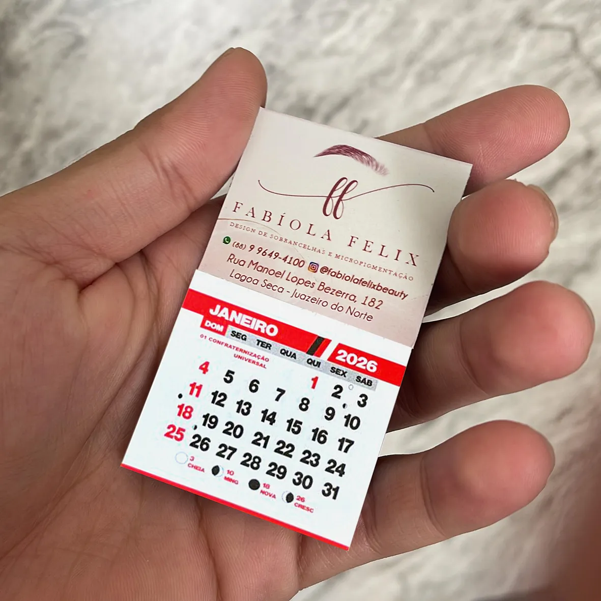 Imãs c/ Calendário 2026