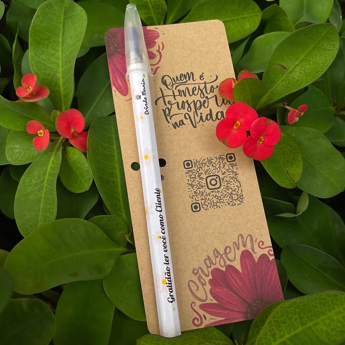 Caneta Adesivada com tag